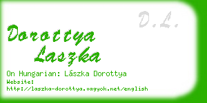 dorottya laszka business card