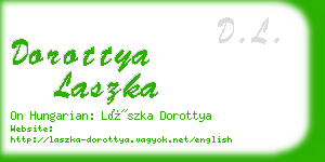 dorottya laszka business card